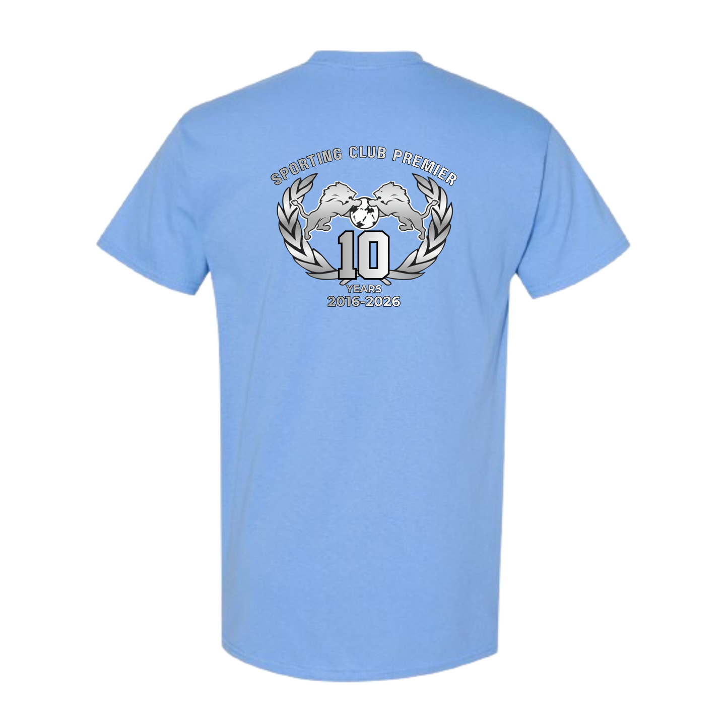 10th Anniversary Performance Tee – (Emblem or Badge) Back Center - Youth