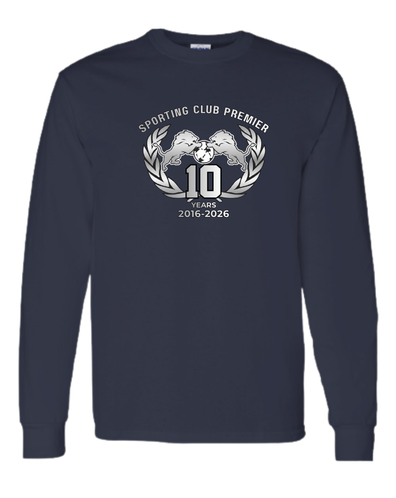 10th Anniversary Long Sleeve Tee – Emblem Center Chest – Youth