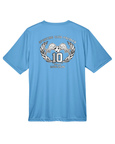 10th Anniversary Performance Tee – (Emblem or Badge) Back Center - Youth