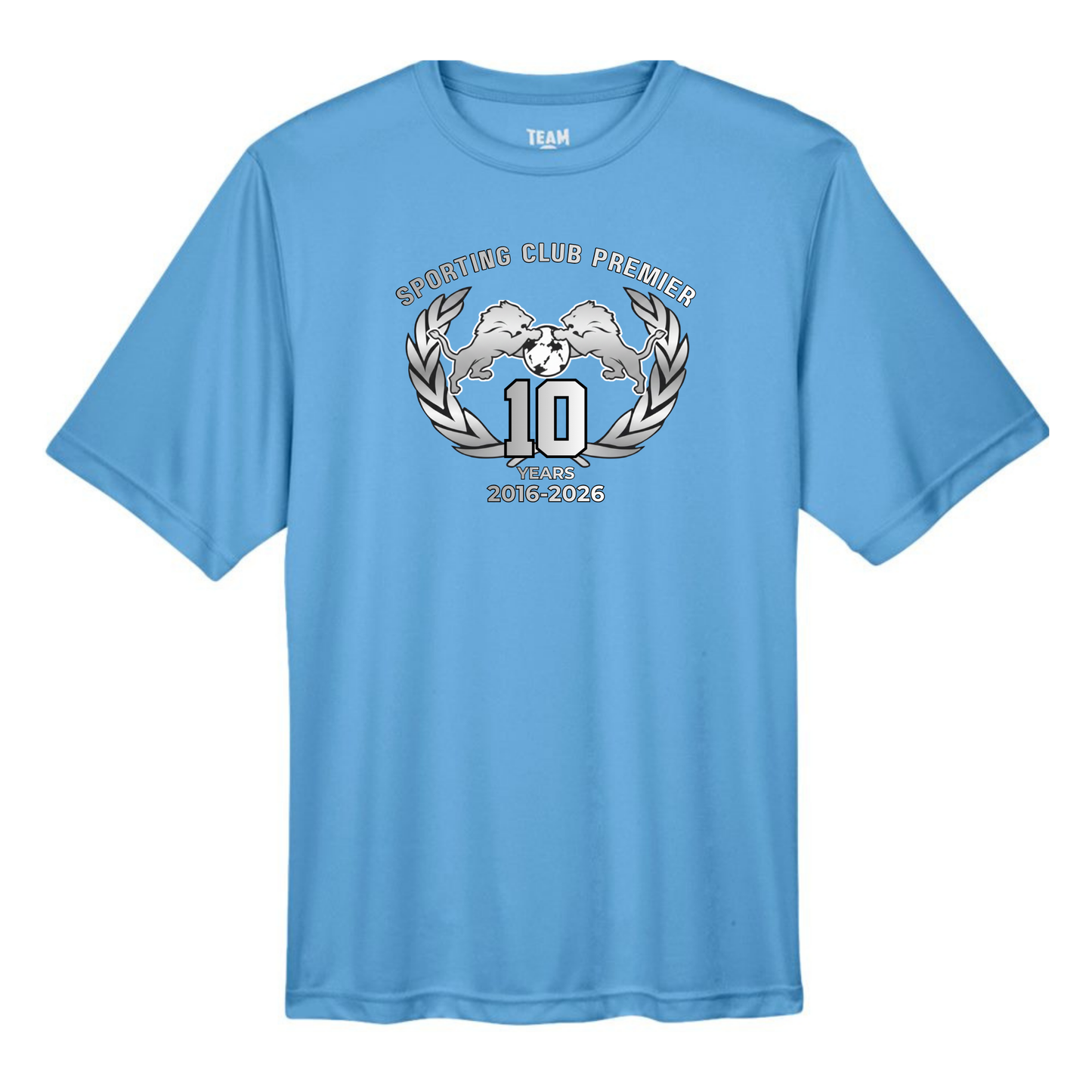 10th Anniversary Performance Tee – Emblem Center Chest – Adult