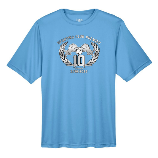 10th Anniversary Performance Tee – Emblem Center Chest – Adult