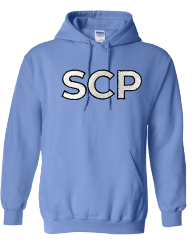 Hoodie Sweatshirt-EMBROIDERED SCP Center Chest Logo