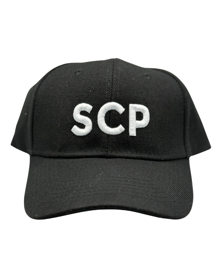 SCP Baseball Cap (Structured) – Embroidered “SCP” (3D Puff) – Adult/Young Adult