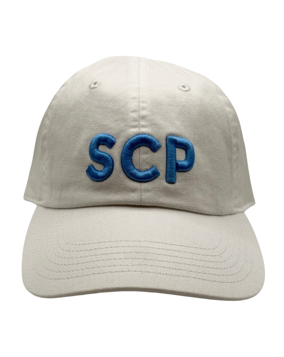 SCP Baseball Cap (Unstructured) – Embroidered “SCP” (3D Puff) – Adult/Young Adult