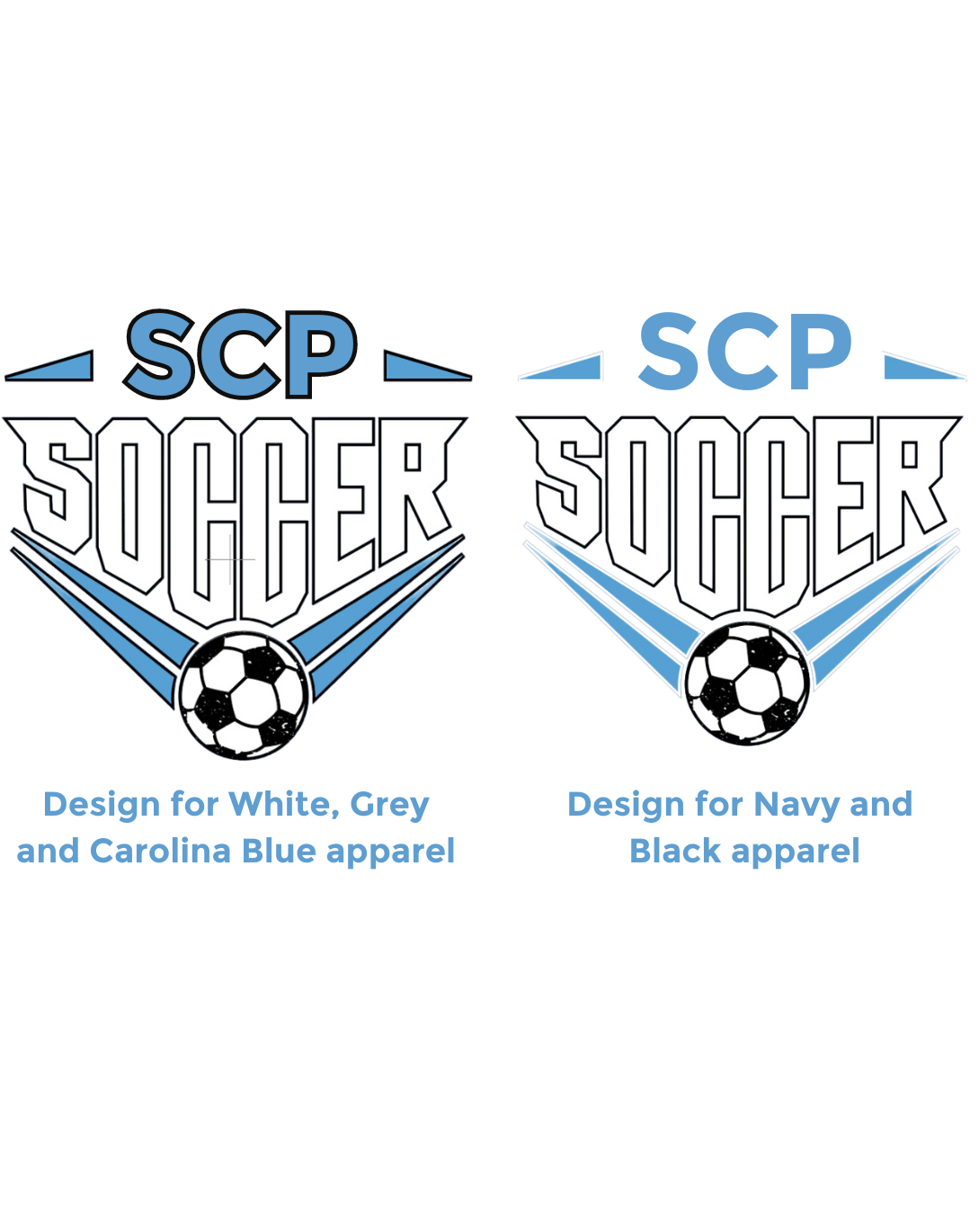 Crewneck Sweatshirt-SCP SOCCER Center Back Design with option of Player # on sleeve