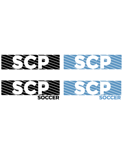 SCP Performance Tee – “Striped” Block Design (“SOCCER” Text Optional) – Youth