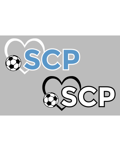 SCP Hoodie – “SCP" Logo + Heart & Soccer Ball Front Design – Adult