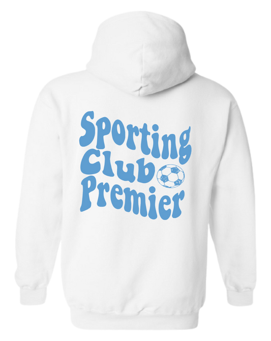 YOUTH Hoodie Sweatshirt - Wavy Sporting Club Premier Design on Back