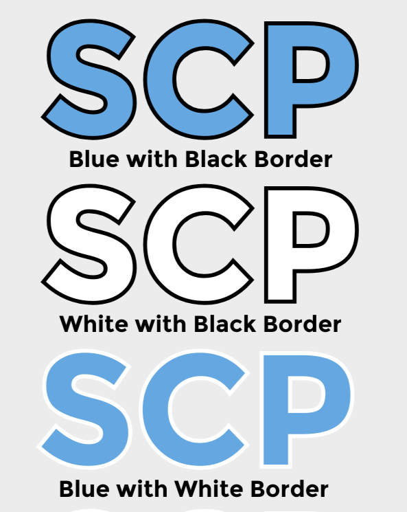 SCP Crewneck Sweatshirt – “PDA/SCP” Back Center Logo (Left-Chest Name – Optional) – Youth