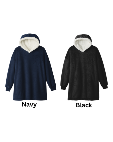 SCP Oversized Sweatshirt Blanket – Embroidered Left-Chest Logo (Player Number on Sleeve – Optional) – Adult/Young Adult