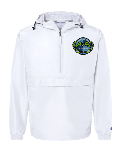 SCP Quarter-Zip Packable Jacket – Champion – Embroidered Left-Chest Logo (Logo Options) – Adult