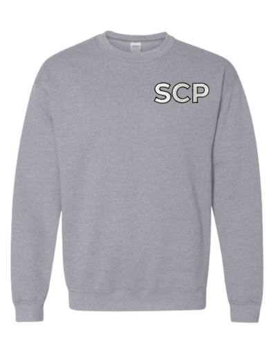 Youth Crewneck Sweatshirt-EMBROIDERED SCP Left Chest Logo