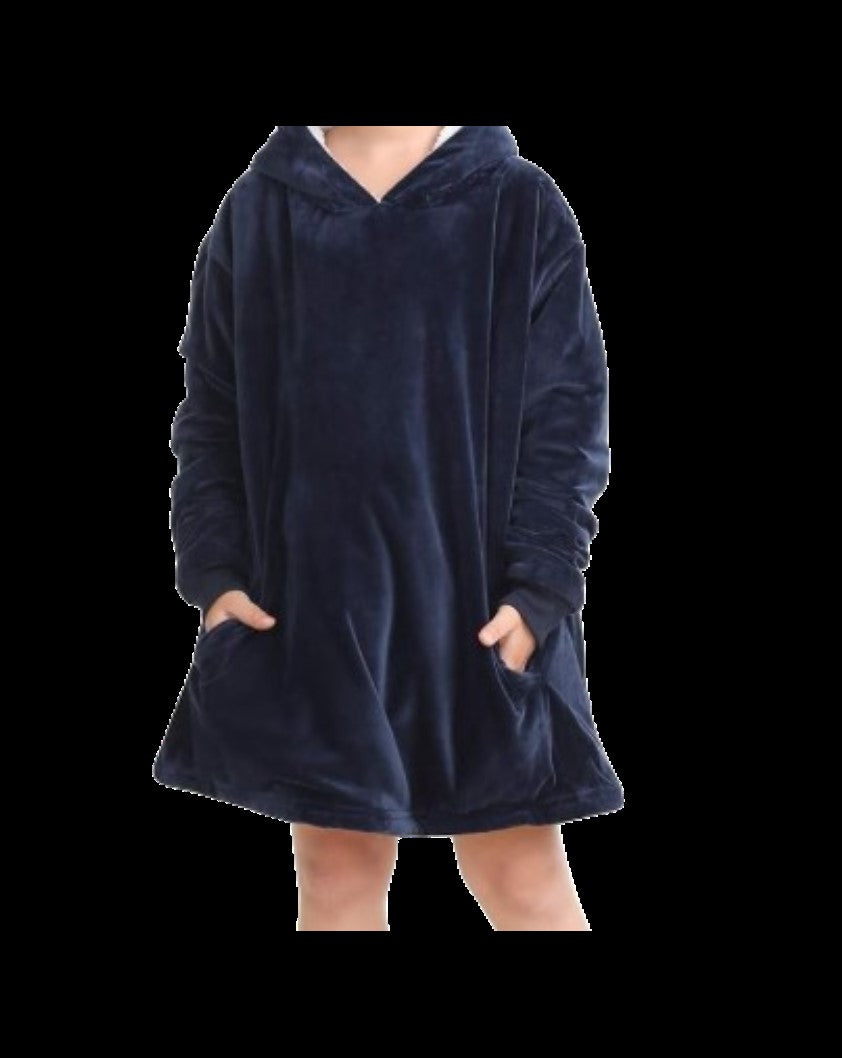 SCP Oversized Sweatshirt Blanket – Embroidered Left-Chest Logo (Player Number on Sleeve – Optional) – Young Kid